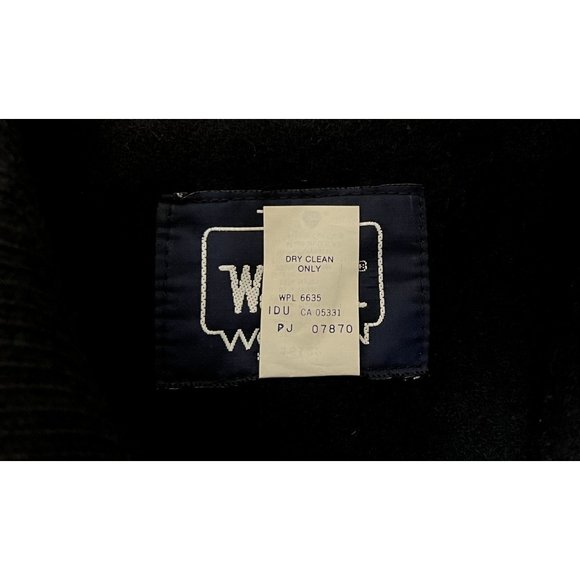 Woolrich Vintage Women's Medium USA Houndstooth Buttoned Cuffs Wool Coat - Picture 6 of 6